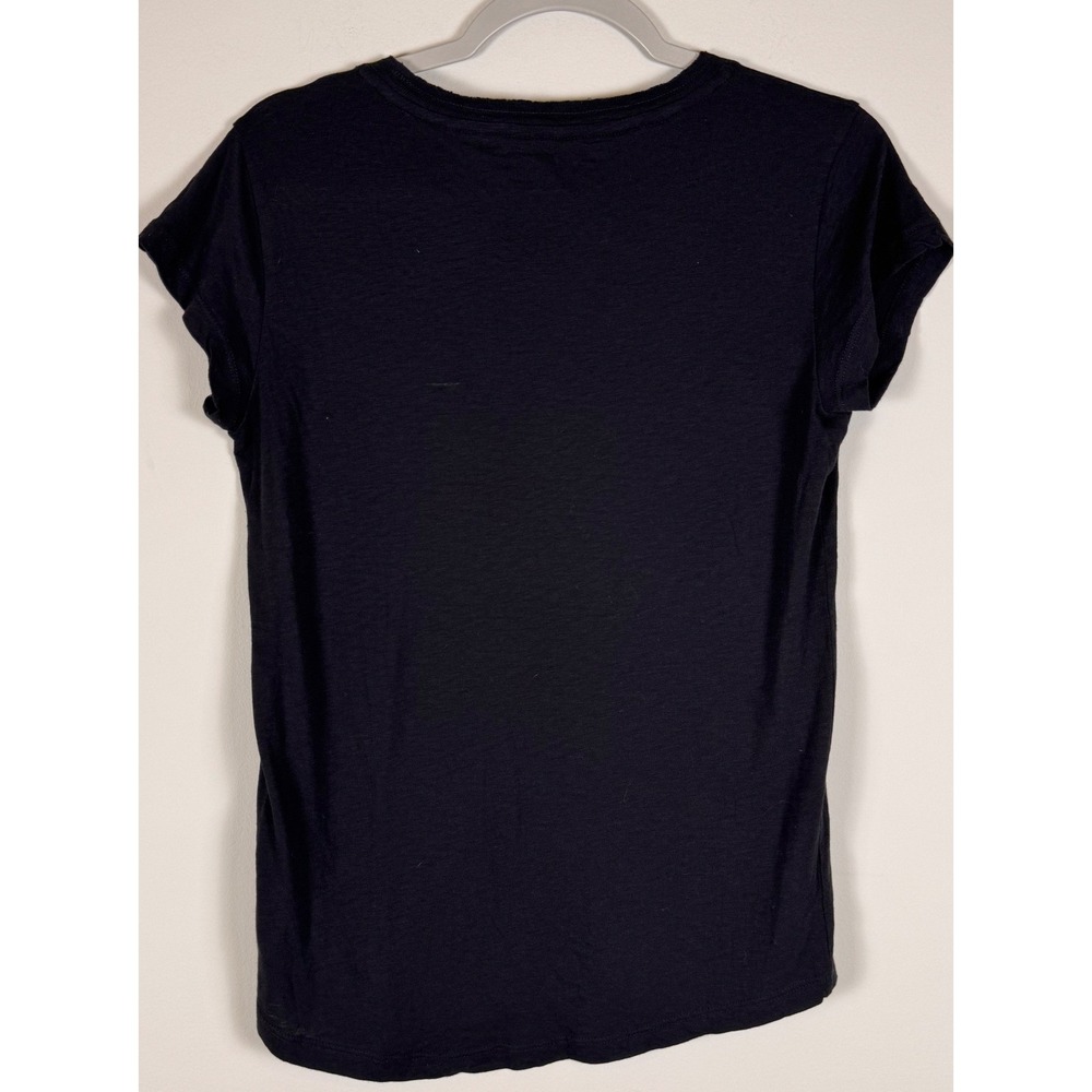 Zadig & Voltaire Black Art Is Truth Heart Rhinestone Tee Large - Picture 9 of 9